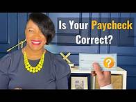 Video thumbnail for Is Your Paycheck Correct? How to Convert Your Salary
