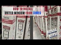 Video thumbnail for Lowe’s United Window - How to install vinyl replacement window - United window and door from Lowe's