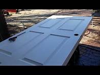 Video thumbnail for how to hang a slab door in existing door frame