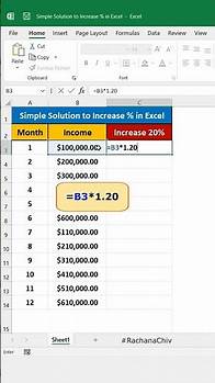 Video thumbnail for How to increase percentage in Microsoft Excel | Excel Tricks | #short #excel #excelbasic