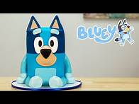 Video thumbnail for Bluey Birthday Cake (Rolled Buttercream)