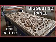 Video thumbnail for Biggest 3d panel with CNC router
