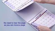 Video thumbnail for 2025-2027 Wall Calendar – 3 Month Wall Calendar 2025-2027, July 2025 - June 2027, 2 Year Calendar, 3 Month Calendar Vertical Display (Folded in a Month), Move-a-Page, 11" x 25", Holidays