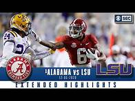 Video thumbnail for #1 Alabama Crimson Tide vs. LSU Tigers: Extended Highlights| CBS Sports HQ