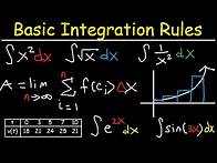 Video thumbnail for Basic Integration Rules & Problems, Riemann Sum, Area, Sigma Notation, Fundamental Theorem, Calculus