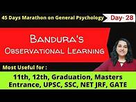 Video thumbnail for Observational Learning Psychology & Bandura's Bobo Doll Experiment in hindi| Mind Review