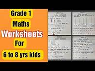 Video thumbnail for grade 1 Maths Worksheets for 6 to 8 yrs Kids | #grade1 #mathsworksheets