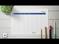 Video thumbnail for Free printable blank monthly calendar download