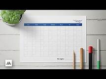 Video thumbnail for Free printable blank monthly calendar download