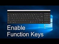 Video thumbnail for How to Enable or Disable Function Keys in Windows 10