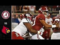 Video thumbnail for Alabama vs. Louisville Football Highlights (2018)