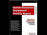 Video thumbnail for HR Department Monthly Report: HR Analysis & Metrics, HR Monthly Review, Monthly Briefing Template