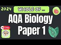 Video thumbnail for Whole of AQA Biology Paper 1- revision through Exam Questions