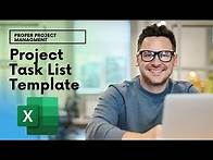 Video thumbnail for How To Create A Project Task List In Excel