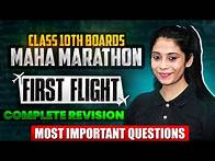 Video thumbnail for Class 10 Board 2024 | Complete English Literature 80/80 ✅ | First Flight Most Important Questions