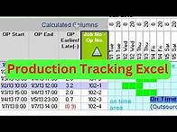 Video thumbnail for Production Tracking Excel