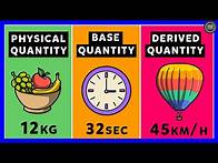 Video thumbnail for What are Physical Quantities? Base Quantities | Derived Quantities