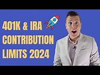 Video thumbnail for INCREASED 401k & IRA Contribution limits for 2024 (1 BIG CHANGE) 🚀