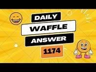 Video thumbnail for Today's Daily Waffle Game 1174 Answers - Wednesday April 08 2025