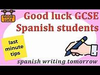 Video thumbnail for LAST MINUTE TIPS: GCSE Spanish Writing (2024 Edition)