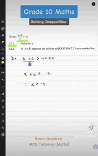 Video thumbnail for Solving Inequalities - Grade 10