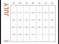 Video thumbnail for July 2024 Calendar – India - july 2024 calendar with holidays 📅 Calendar 365 📅