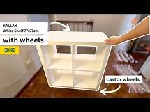 Video thumbnail for DIY IKEA Kallax Shelf with Wheels