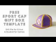 Video thumbnail for FREE SVG download - DIY Baseball Sport Cap gift box - digital files for Cricut and Silhouette Cameo