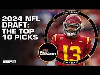 Video thumbnail for Mini Mock Draft: Mel Kiper Jr. analyzes picks 1-10 of the 2024 NFL draft | First Draft 🏈