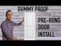 Video thumbnail for How to install a pre-hung door | The easiest and most efficient way to hang prehung door