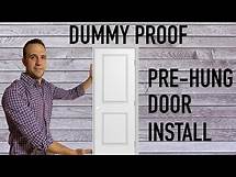Video thumbnail for How to install a pre-hung door | The easiest and most efficient way to hang prehung door