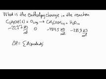 Video thumbnail for [Example] How to Calculate Enthalpy Change of a Reaction.