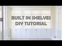 Video thumbnail for DIY Built In Shelves Tutorial | Base | Cabinets | Part I