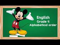 Video thumbnail for Alphabetical order - Grade 4