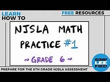 Video thumbnail for NJSLA- Grade 6 Math Review #1 [PDF & Answer Key Link in Description]