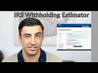Video thumbnail for IRS Withholding Estimator Tutorial