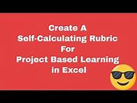 Video thumbnail for How To Create A Self-Calculating Rubric in Excel