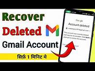 Video thumbnail for How to recover deleted gmail account | Permanently deleted google account recovery