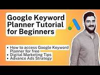Video thumbnail for Google Keyword Planner Tutorial for Beginners | How to Do Keyword Research Step-by-Step