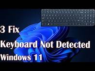 Video thumbnail for Keyboard Not Detected on Windows 11 How to Reinstall Drivers