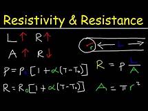 Video thumbnail for Resistivity and Resistance Formula, Conductivity, Temperature Coefficient, Physics Problems