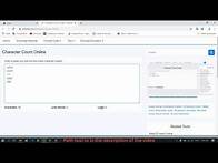 Video thumbnail for Character Count Online