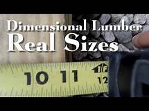 Video thumbnail for DIMENSIONAL LUMBER 2x3 to 2x12 Nominal Sizes