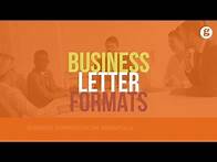 Video thumbnail for Business Letter Formats