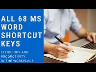 Video thumbnail for All 68 MS Word Shortcut Keys