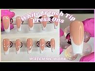 Video thumbnail for HOW TO: WHITE FRENCH TIP PRESS ON NAILS