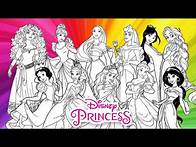 Video thumbnail for Colouring Disney Princesses Activity Book Pages Compilation Mewarnai Gambar Princes Putri Duyung
