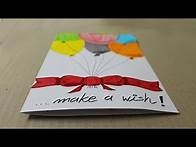 Video thumbnail for How to make a birthday card with white paper - Handmade Cards