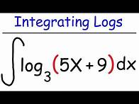 Video thumbnail for Integral of Logarithmic Functions | Calculus