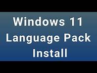 Video thumbnail for How to change Language in Windows 11 Operating System